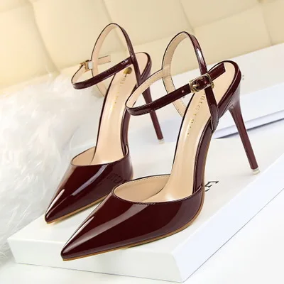 Wholesale Hollow Out Design Ankle Strap PU Leather Pointed Toes Women High Heel Shoes
Wholesale Hollow Out Design Ankle Strap PU Leather Pointed Toes Women High Heel Shoes