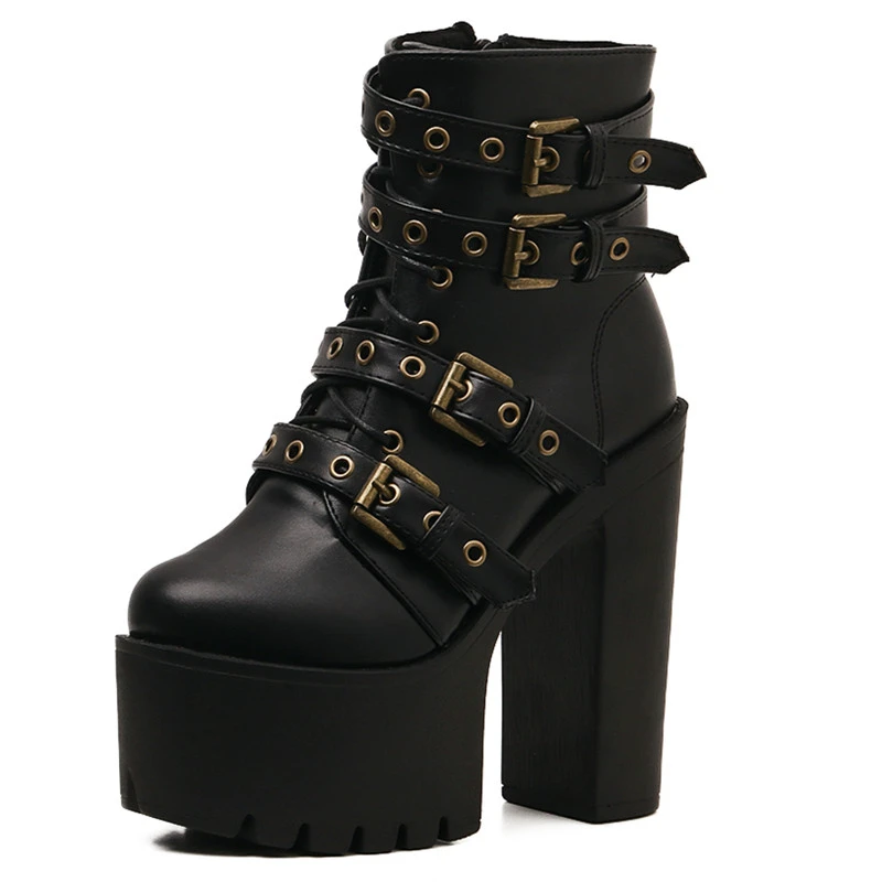 Dropshipping Custom Logo 2021 New Women Super High Platform Boots Metal Buckle Lady Casual Shoes Fashion Punk Style Footwear
Dropshipping Custom Logo 2021 New Women Super High Platform Boots Metal Buckle Lady Casual Shoes Fashion Punk Style Footwear