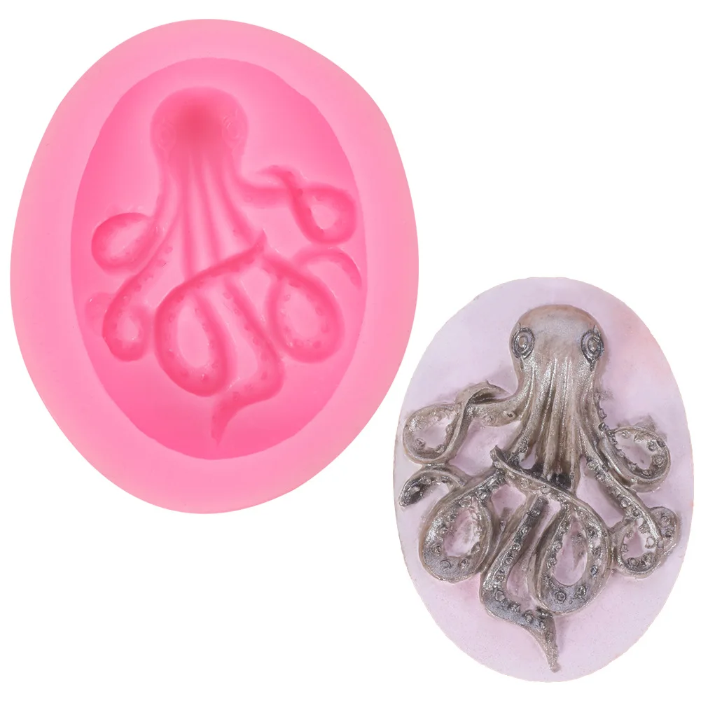 Food grade fondant cake mold octopus shape DIY handmade soap clay silicone mold, Pink
Food grade fondant cake mold octopus shape DIY handmade soap clay silicone mold, Pink