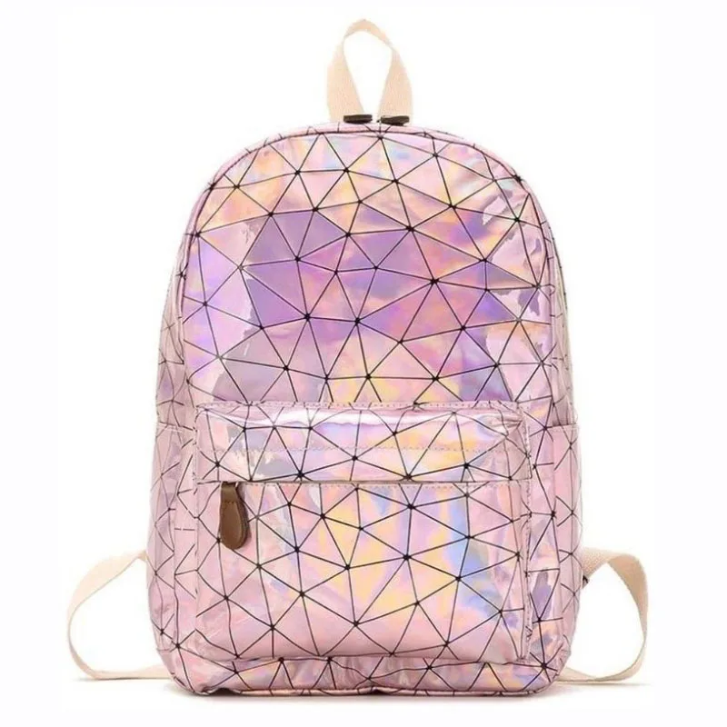 Fashionable symphony holographic special rhombus fabric school travel backpack for women ladies girls, Customized color
Fashionable symphony holographic special rhombus fabric school travel backpack for women ladies girls, Customized color