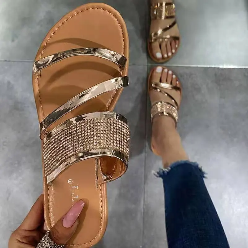 2021 New Summer Lady Flat Woman Designer Luxury Slippers Custom Rhinestone Platform Sandals
2021 New Summer Lady Flat Woman Designer Luxury Slippers Custom Rhinestone Platform Sandals
