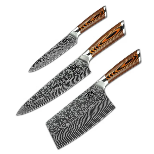 3pcs Pakka Wood Handle Professional Stainless Steel Kitchen Chef Knife Set For Home
3pcs Pakka Wood Handle Professional Stainless Steel Kitchen Chef Knife Set For Home