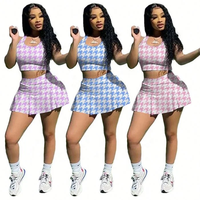 GE8217-Hot Selling 2021 Plaids Printed Vest And Pleated Skirt Women Two Piece Set, Photo shown
GE8217-Hot Selling 2021 Plaids Printed Vest And Pleated Skirt Women Two Piece Set, Photo shown