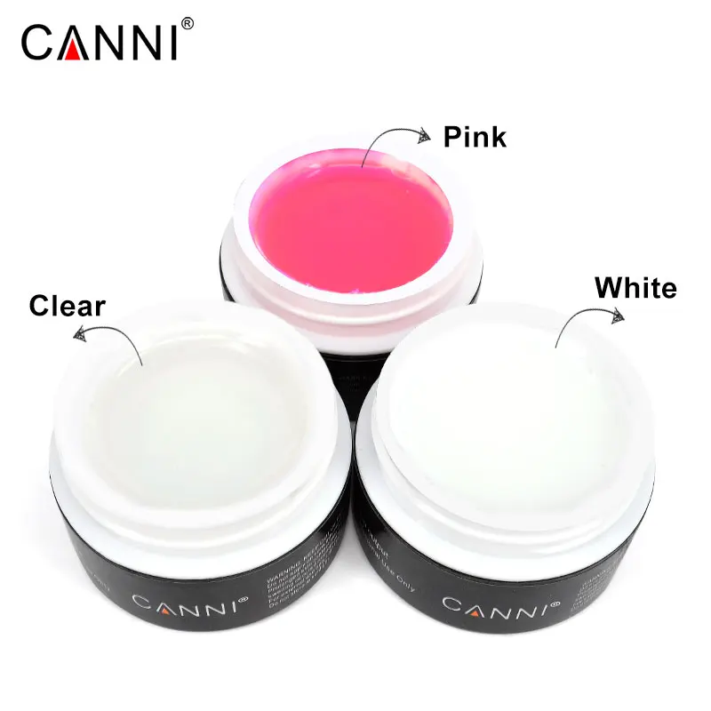 

CANNI Nail Art Fast Dry Acrylic French Nails Camouflage UV Gel Clear Color Thick Jelly Extension Acrylic Poly Construction Gel