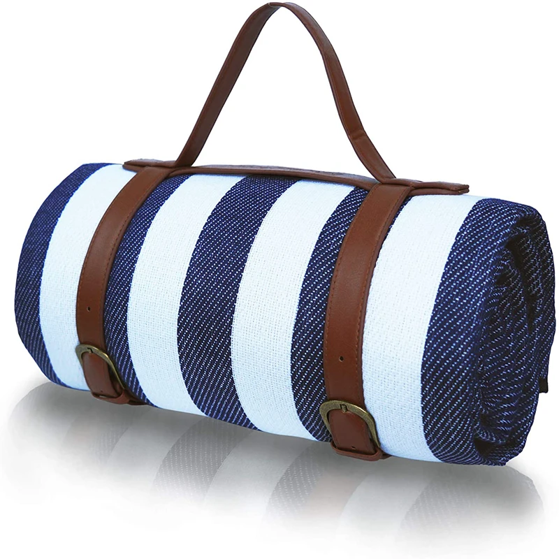 Luxury waterproof roll up portable picnic blanket beach mat with PU Leather Carrying Strap handle
Luxury waterproof roll up portable picnic blanket beach mat with PU Leather Carrying Strap handle