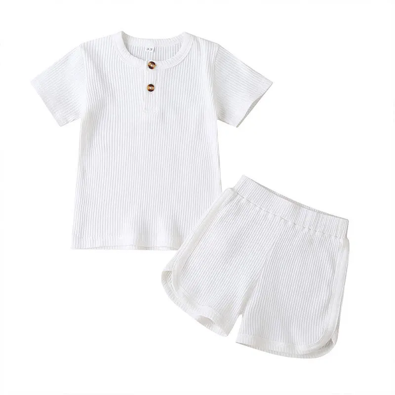 2021 Solid Cotton Kids Pajamas Sets Unisex Boys Clothing Pyjama Trousers Homewear Girls Clothing Tops+Shorts Summer Short Sleeve
2021 Solid Cotton Kids Pajamas Sets Unisex Boys Clothing Pyjama Trousers Homewear Girls Clothing Tops+Shorts Summer Short Sleeve