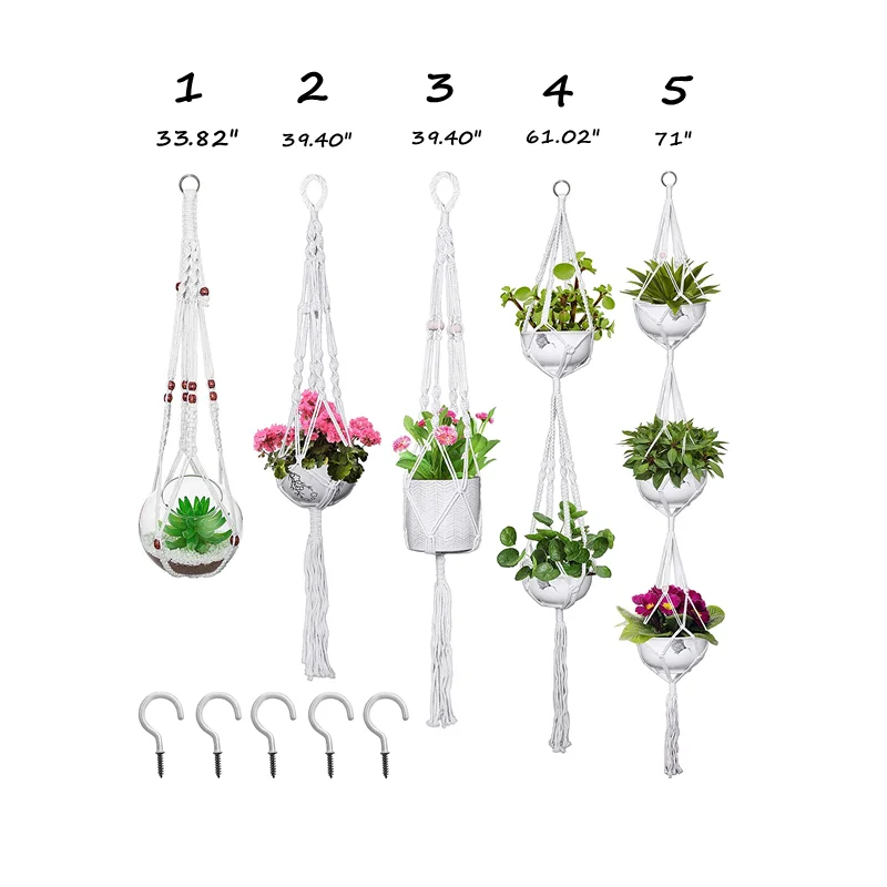 Factory Outlet Minimalism Hand Made Plant Fiber Cotton Rope Hand Woven Plant Hangers for Wall Decor
Factory Outlet Minimalism Hand Made Plant Fiber Cotton Rope Hand Woven Plant Hangers for Wall Decor