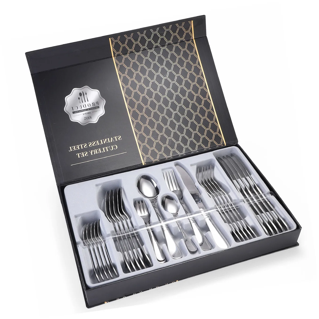 Top Quality Food Grade 30 Piece Kitchen Tableware Cutlery Flatware Set Silver Stainless Steel
Top Quality Food Grade 30 Piece Kitchen Tableware Cutlery Flatware Set Silver Stainless Steel
