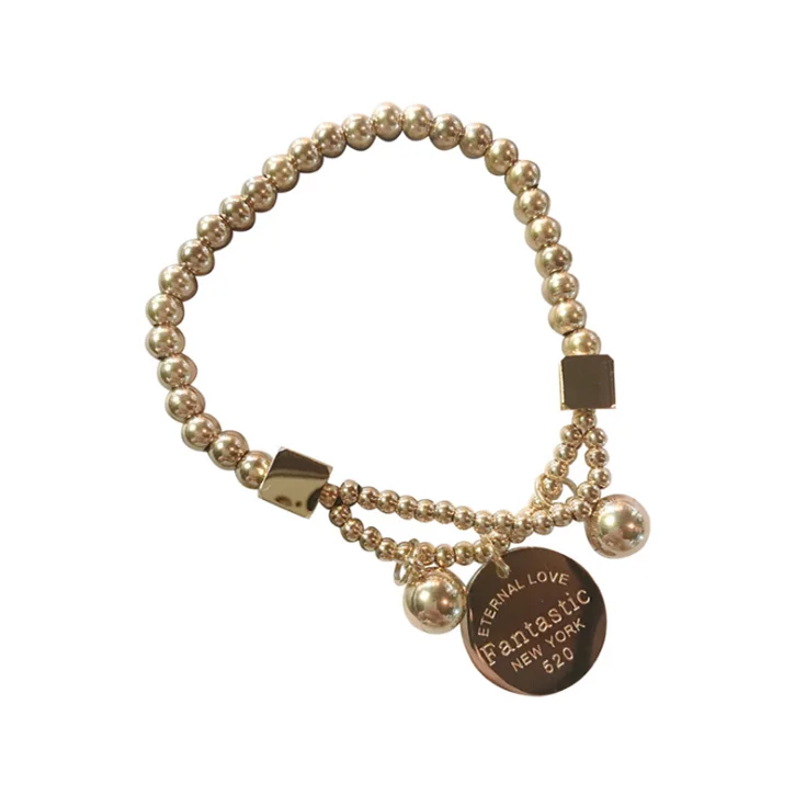 Korean style alloy bracelets geometry shape lucky charm bangle titanium bracelet, Gold
Korean style alloy bracelets geometry shape lucky charm bangle titanium bracelet, Gold