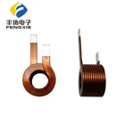 Factory Custom 1.2*6*11.75TS Copper insulated wire tube air core coil for car transformer/ photovoltaics/power supply