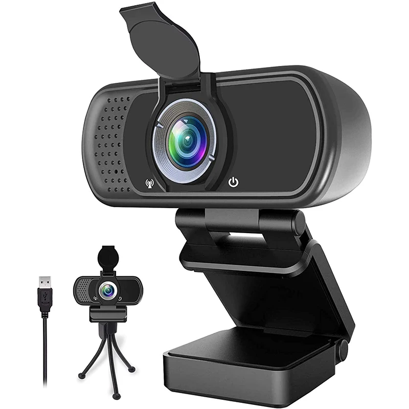 Fixed Focus Web Camera Wide Angle Web cam Full HD 1080P Streaming Webcam for Laptop and PC Computer, Black
Fixed Focus Web Camera Wide Angle Web cam Full HD 1080P Streaming Webcam for Laptop and PC Computer, Black