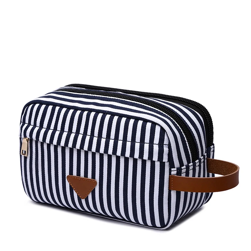 New Fashion Stripe Nylon make up bags Clutch Bag Custom Canvas Storage cosmetic bag travel with personal logo
New Fashion Stripe Nylon make up bags Clutch Bag Custom Canvas Storage cosmetic bag travel with personal logo