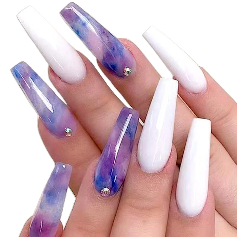 Hot Sale Different Designs Full Cover Press On Nails Private Label Ballerina Shape Fake Nails
Hot Sale Different Designs Full Cover Press On Nails Private Label Ballerina Shape Fake Nails