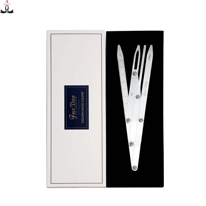Face Deep Stainless steel gold calipers Eyebrow Microblading Measuring Tool eyebrow Calipers microblading, Silver
Face Deep Stainless steel gold calipers Eyebrow Microblading Measuring Tool eyebrow Calipers microblading, Silver