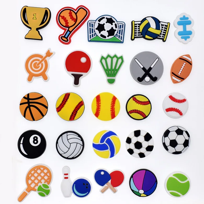 48 Pcs PVC Football Basketball Shoe Accessories Clogs Shoe Charm Custom Designer Charms for Croc Bracelet Wristband Kid Gift
48 Pcs PVC Football Basketball Shoe Accessories Clogs Shoe Charm Custom Designer Charms for Croc Bracelet Wristband Kid Gift