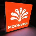 Acrylic Material and Rectangle Shape led Advertising lighting box for Bank ATM sign
