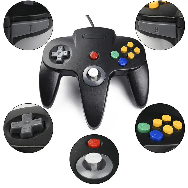 

Wired Gamepad For Nintendo 64 USB Joystick Joypad Mando Manette For Nintend N64 Gaming Controller