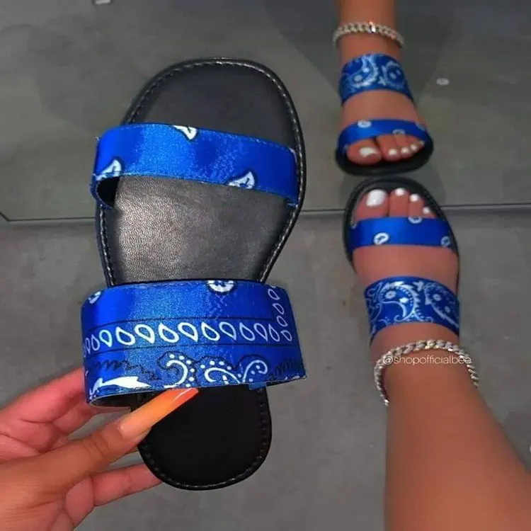 Wholesale Summer Women Casual Flat Outdoor Beach Flat Bandana Sandals New Design Footwear Slipper, Blue,black,red
Wholesale Summer Women Casual Flat Outdoor Beach Flat Bandana Sandals New Design Footwear Slipper, Blue,black,red