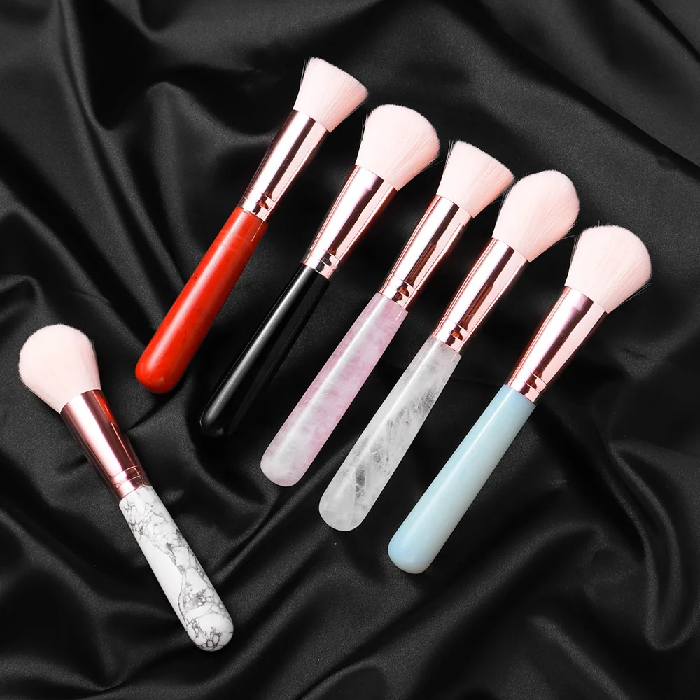 Healing Crystal Energy Professional Soft Hair Cosmetics 3pcs Natural Rose Quartz Crystal Stone Handle Makeup Brushes Set, Pink
Healing Crystal Energy Professional Soft Hair Cosmetics 3pcs Natural Rose Quartz Crystal Stone Handle Makeup Brushes Set, Pink