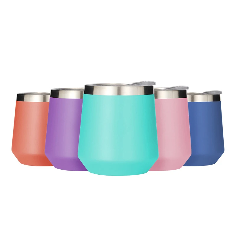 12oz wine glass eggshell cup vacuum 304 coffee tumbler, Customized color acceptable
12oz wine glass eggshell cup vacuum 304 coffee tumbler, Customized color acceptable