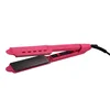 Wholesale color long-lasting hair straightener PTC fast heating LED HD display hair straightener