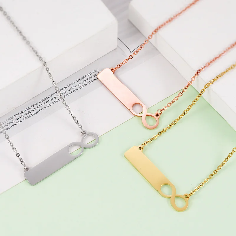 INS popular ultra-high quality 18K gold-plated stainless steel long infinity pendant clavicle chain can be customized pattern
INS popular ultra-high quality 18K gold-plated stainless steel long infinity pendant clavicle chain can be customized pattern
