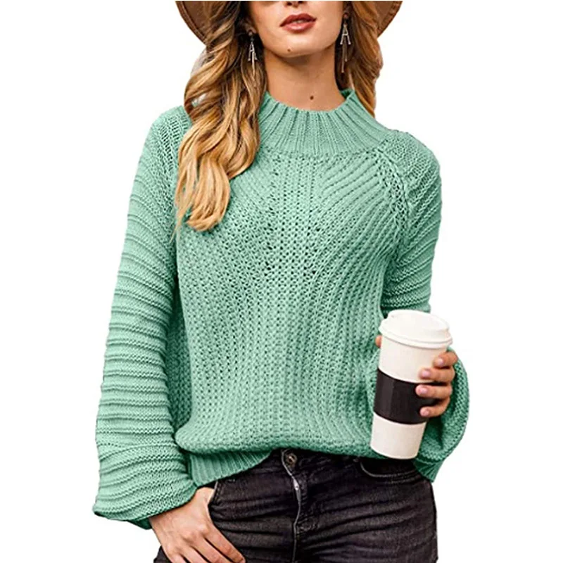 Autumn and winter new women's fashion long-sleeved casual pullovers all-match knitted sweaters, Pink, gray, green, black, cerulean
Autumn and winter new women's fashion long-sleeved casual pullovers all-match knitted sweaters, Pink, gray, green, black, cerulean