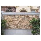 Natural landscaping exterior wall stone panels cladding slate pencil