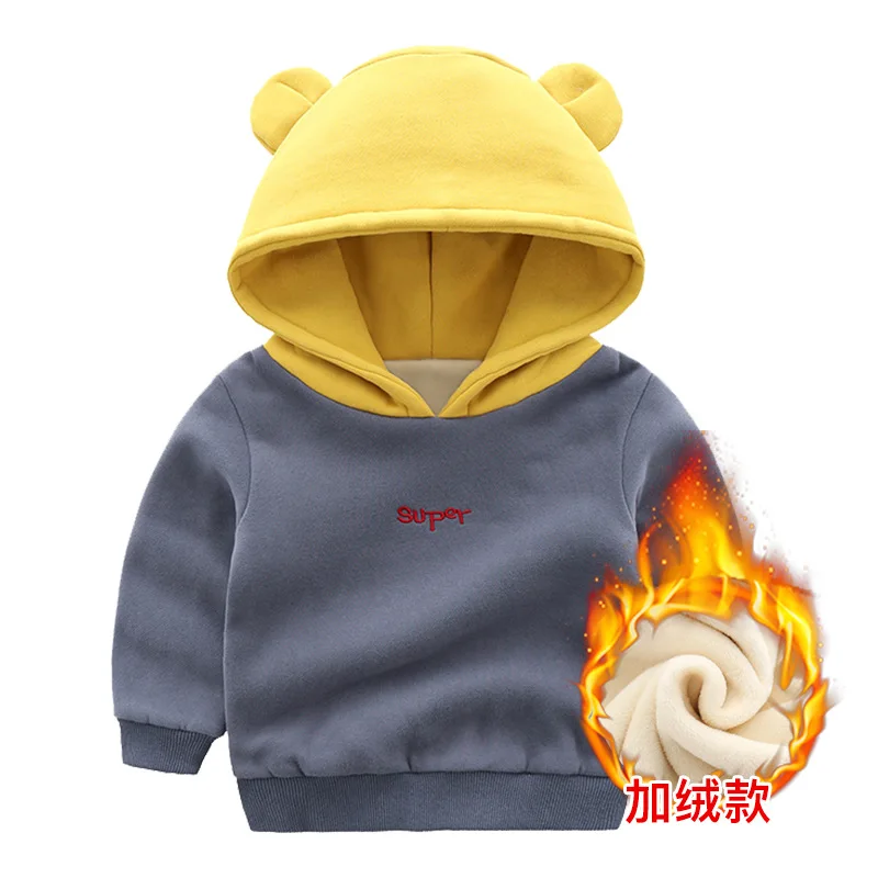Children's plush bear sweater top