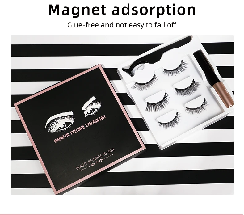 Top Quality Custom Dramatic False 3D Silk Lash Vendors Magnetic Eyelashes Sets With Eyeliner
Top Quality Custom Dramatic False 3D Silk Lash Vendors Magnetic Eyelashes Sets With Eyeliner