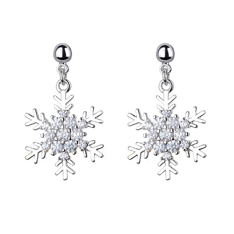 Trendy Fashion Snowflake Flower Crystal Drop Earrings Female Personality Fairy Zircon Simple Earrings Jewelry Gift
Trendy Fashion Snowflake Flower Crystal Drop Earrings Female Personality Fairy Zircon Simple Earrings Jewelry Gift