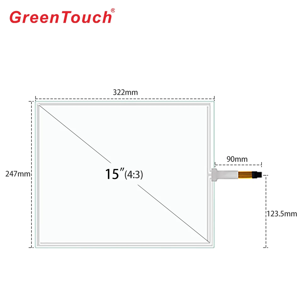 GT-4W-15A-1 4wire Resistive touch screen panel 19 inch usb touch screen panel for touch monitor aio computer
GT-4W-15A-1 4wire Resistive touch screen panel 19 inch usb touch screen panel for touch monitor aio computer