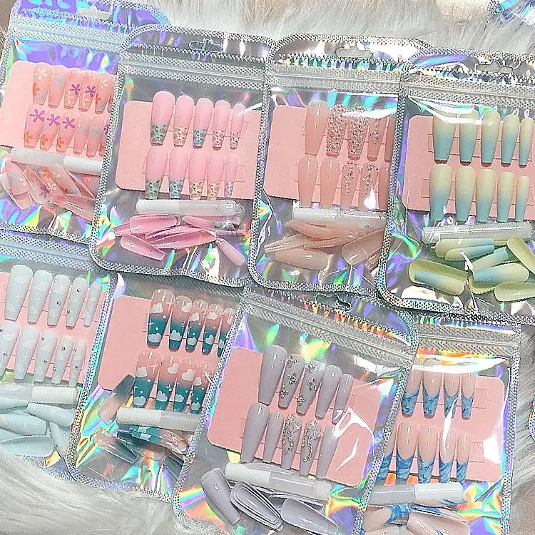 Removable Multi Pure Color Reusable ABS Coffin Press On Nail Extension Glue Model Tool Paper-Free for Crystal False Fake Nails
Removable Multi Pure Color Reusable ABS Coffin Press On Nail Extension Glue Model Tool Paper-Free for Crystal False Fake Nails