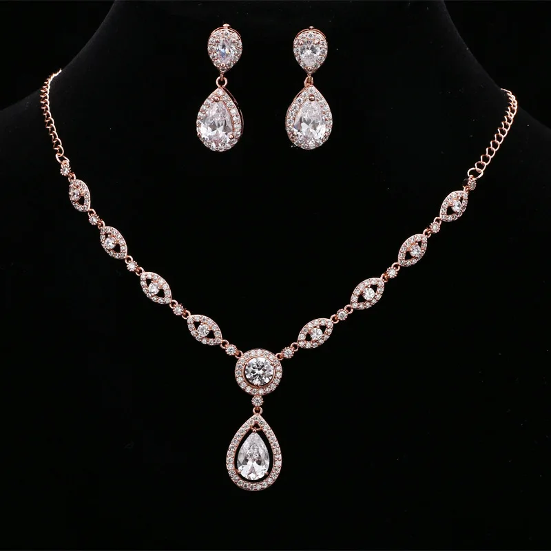Bridal Cubic Zirconia Wedding Jewelry Set Waterdrop Crystal Necklace Earring Jewelry Set
Bridal Cubic Zirconia Wedding Jewelry Set Waterdrop Crystal Necklace Earring Jewelry Set