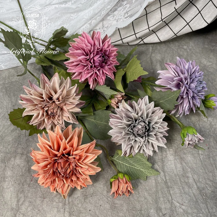 DKB Wholesaling Artificial Flower Single Cut Dahlia Wedding Decoration Home Decoration Artificial Dahlia Flower
DKB Wholesaling Artificial Flower Single Cut Dahlia Wedding Decoration Home Decoration Artificial Dahlia Flower