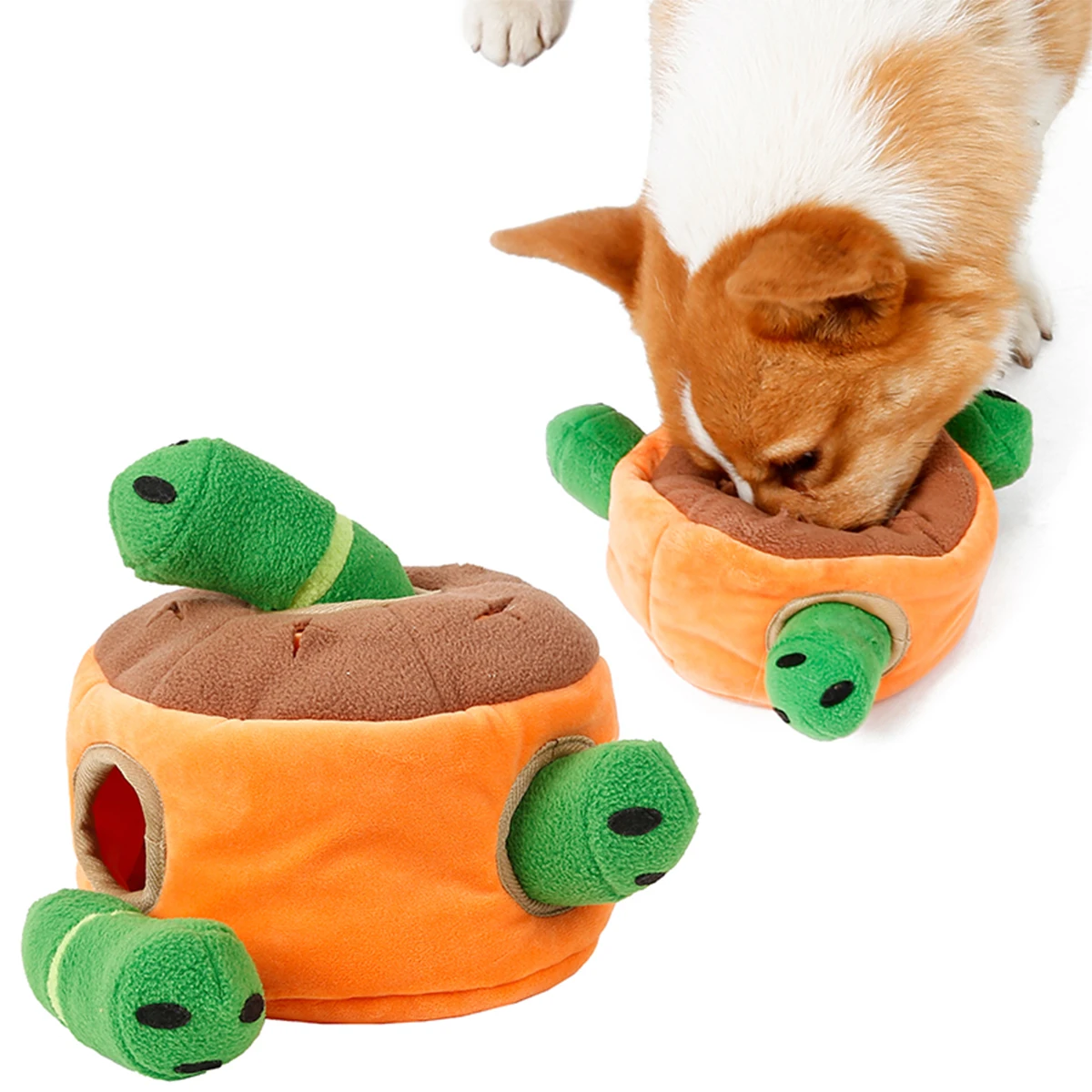 

Interactive Puzzle Toy for Dogs,Hide and Seek Dog Puzzle Puppy Toys, Squeaky Plush Dog Puzzles