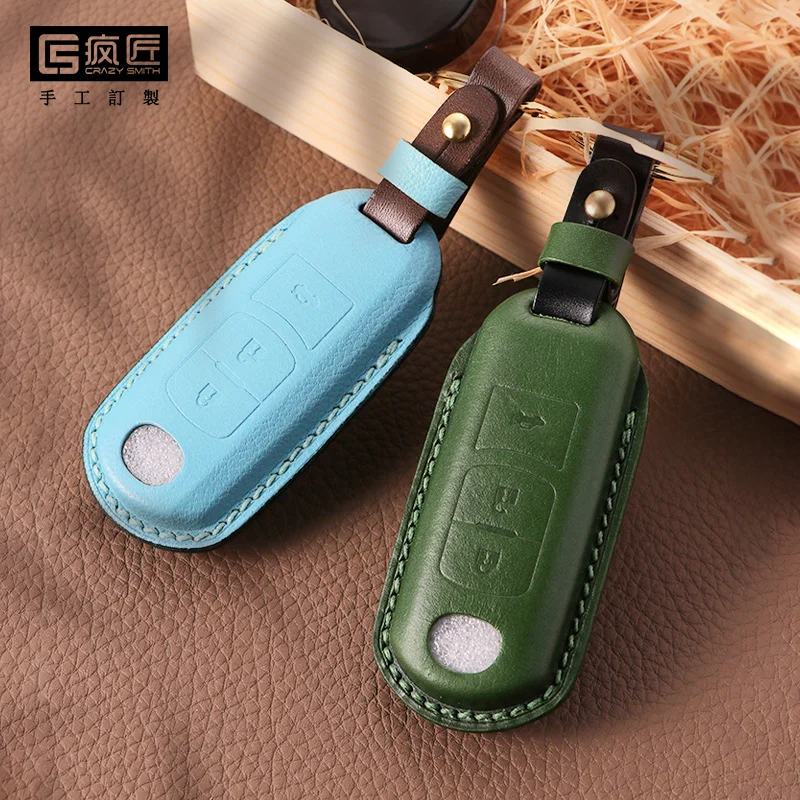 2021 NEW High Grade LeatherCraft Hand Sewing Genuine Leather Smart Car Key Case Cover for Mazda ATZ/Onksera/CX4/CX5/CX8, 17 color available
2021 NEW High Grade LeatherCraft Hand Sewing Genuine Leather Smart Car Key Case Cover for Mazda ATZ/Onksera/CX4/CX5/CX8, 17 color available