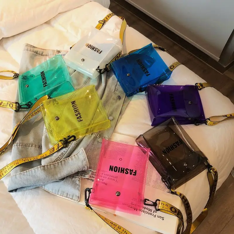Hot Children's Transparent Plastic Jelly Phone Bag Custom Handbag With High Quality, White, yellow, green, blue, black, dark purple, pink
Hot Children's Transparent Plastic Jelly Phone Bag Custom Handbag With High Quality, White, yellow, green, blue, black, dark purple, pink