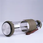 Unique Insulated Drinking Sport Bottle Glass Tea Fruit Filter Water Bottle
