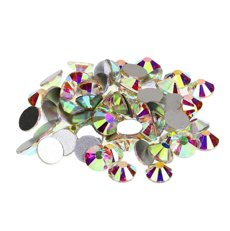 Round Crystal Stone AB Color Glass Rhinestone Flat Back Non Hotfix Rhinestone for Nail Art Garment Making
Round Crystal Stone AB Color Glass Rhinestone Flat Back Non Hotfix Rhinestone for Nail Art Garment Making