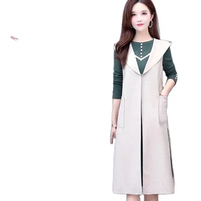2020 winter warm woolen ladies elegant dress fashion slim mid-length hooded dress two-piece wholesale, 030 brown / 030 green / 031 khaki / 031 green 
2020 winter warm woolen ladies elegant dress fashion slim mid-length hooded dress two-piece wholesale, 030 brown / 030 green / 031 khaki / 031 green