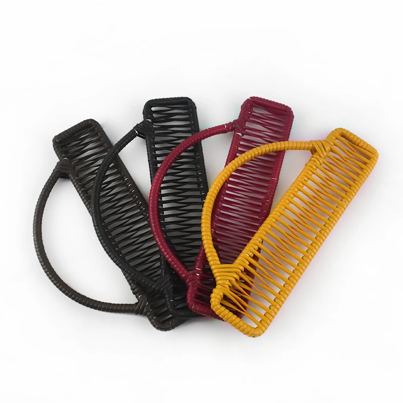 Meetee B-H026 Pair Of Two Woven Rattan Bags DIY Accessories Sewing Bracket Hanger-shaped Handle Frame
Meetee B-H026 Pair Of Two Woven Rattan Bags DIY Accessories Sewing Bracket Hanger-shaped Handle Frame