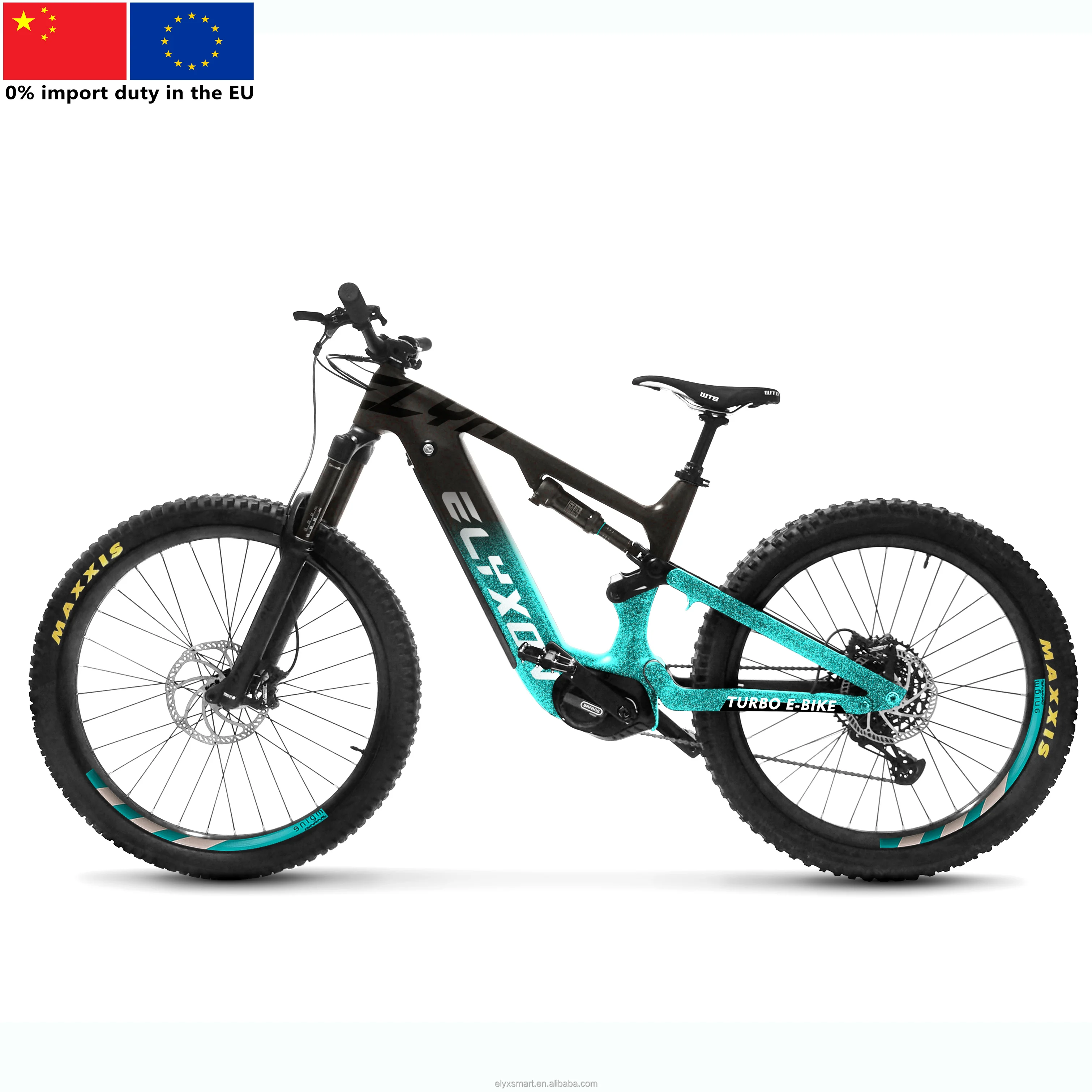 New Elyxon Smart 2022 Tarzen Carbon Fiber Frame Down Hill Full Suspension 500W Bafang Motor Electric Bicycle
New Elyxon Smart 2022 Tarzen Carbon Fiber Frame Down Hill Full Suspension 500W Bafang Motor Electric Bicycle