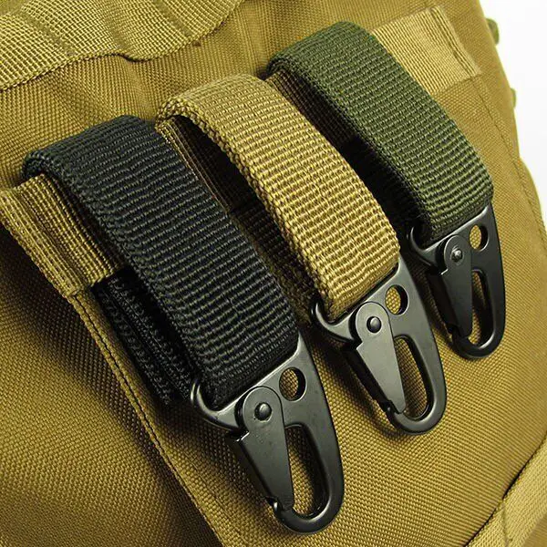 Military Molle Backpack Hooks Key Chain Tactical Nylon Belt Metal Hanging Carabiner Hook, Customized color
Military Molle Backpack Hooks Key Chain Tactical Nylon Belt Metal Hanging Carabiner Hook, Customized color