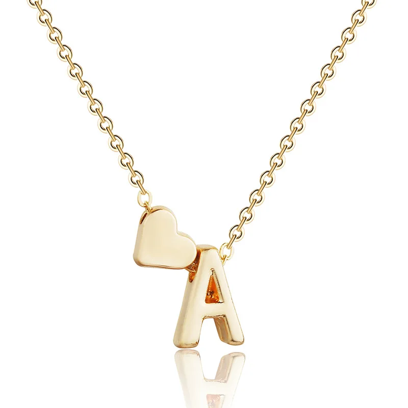 Promotional Women Jewelry Necklace Fashion Europe Popular Simple Heart Letter Initial Necklace, 26 letter
Promotional Women Jewelry Necklace Fashion Europe Popular Simple Heart Letter Initial Necklace, 26 letter