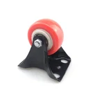 2inch Red Casters Fixed Caster Wheels PVC/PU Castor Furniture Caster Wheels