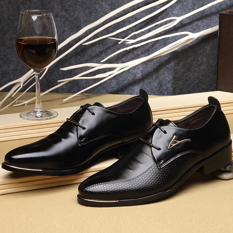 WLS051 new classic men formal men pointed toe dress shoes pu leather lace up texture shoes
WLS051 new classic men formal men pointed toe dress shoes pu leather lace up texture shoes