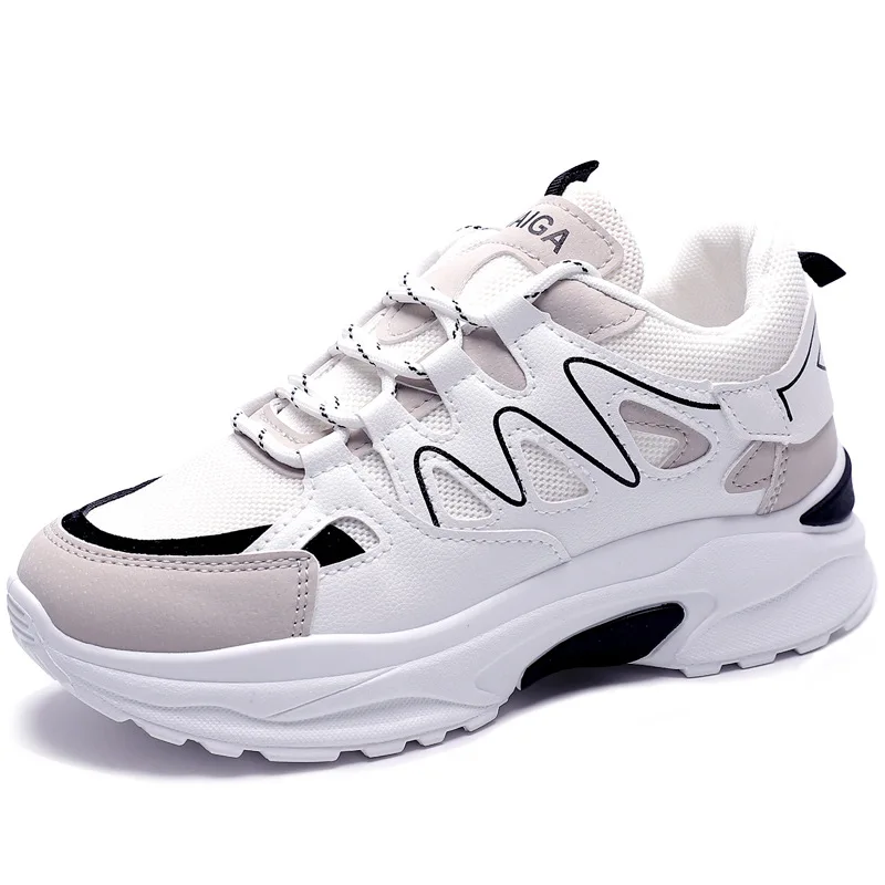 Winter warm durable fashion tend lady sneakers mesh upper women sport shoes, White/black red
Winter warm durable fashion tend lady sneakers mesh upper women sport shoes, White/black red
