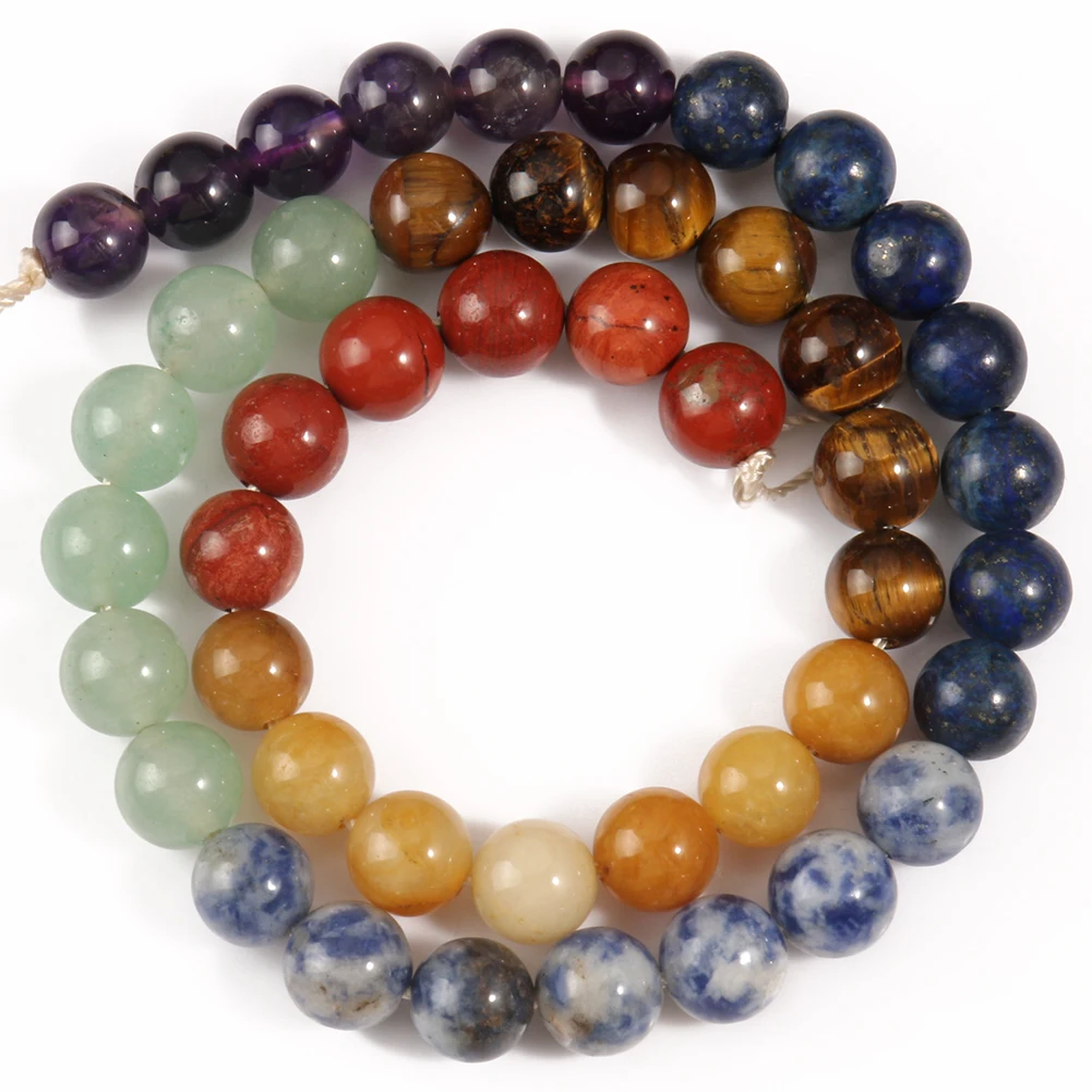 Natural Round 4/6/8MM Mixed Seven Chakra Beads Loose Stone Beads for Yoga Bracelet Healing Jewelry DIY
Natural Round 4/6/8MM Mixed Seven Chakra Beads Loose Stone Beads for Yoga Bracelet Healing Jewelry DIY
