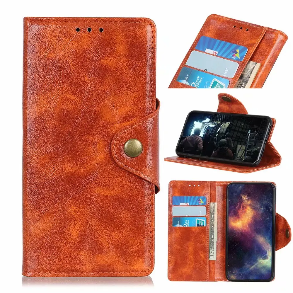 Copper buckle cattle stripe PU Leather Flip Wallet Case For MOTOROLA MOTO E7 With Stand Card Slots, As pictures
Copper buckle cattle stripe PU Leather Flip Wallet Case For MOTOROLA MOTO E7 With Stand Card Slots, As pictures